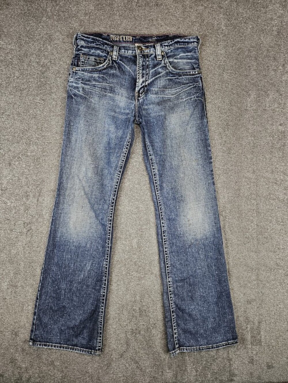 Silver Jeans Martin Relaxed Bootcut Medium Blue Denim Jeans Mens 32x34 (33x34)